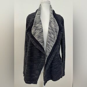 Lucky Brand Lucky Lotus California Knit Drape Front Cardigan Sweater Size S